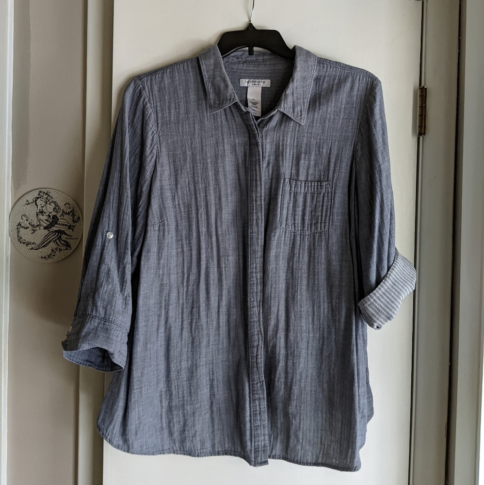 Liz Claiborne Cotton "Jean" shirt